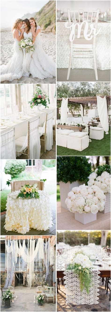 55+ White Wedding Ideas for Romantic Wedding | Deer Pearl Flowers