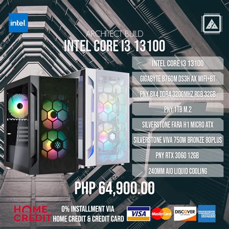 INTEL CORE I3 13100 Architect Package Build – BlueArm Computer Store