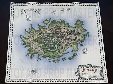 LARGE FINEST JUMANJI Film Replica Map Prop Welcome to the Jungle the ...