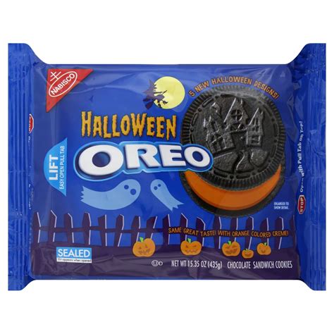 Nabisco Oreo Halloween Orange Creme Chocolate Sandwich Cookies - Shop ...