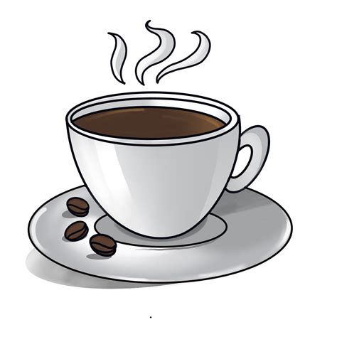 mano disegnato cartone animato caffè con fagioli 13860284 PNG