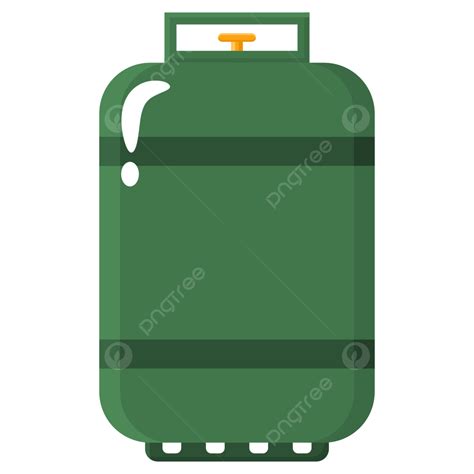 Lpg Gas Cylinder Green Vector, Lpg, Cylinder, Gas PNG and Vector with ...