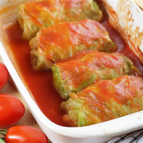 Baked Stuffed Cabbage Rolls