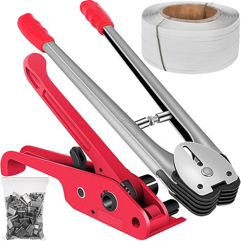 VEVOR Vevor 0.7" Pallet Strapping Banding Kit 2625ft Tensioner ...