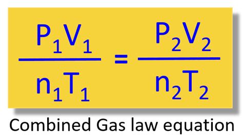 Combined Gas Law Equation - Chemistry Steps