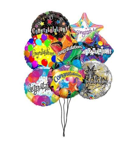 Congratulations and Graduation mix balloons - Send to Brooklyn, NY Today!