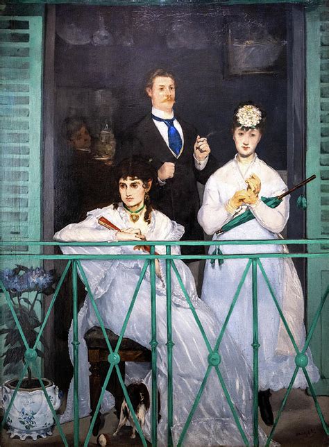 The Balcony Painting by Edouard Manet