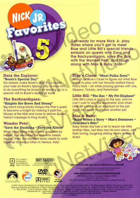 Nick Jr. Favorites - Vol. 5 on DVD Movie