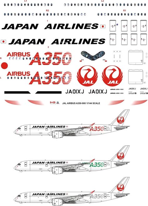 8aDecs.::.Decals Catalogue JAPAN AIRLINES Airbus A350-900 2019