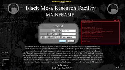 Black Mesa Research Facility Mainframe [Half-Life] [Mods]