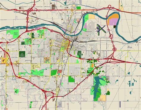 Topeka, Kansas Map