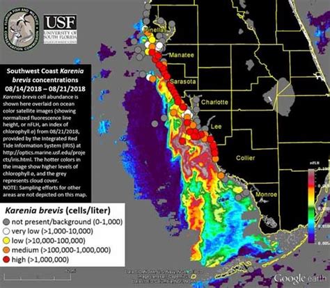 Red Tide Florida 2022 Map - Route Map 2022