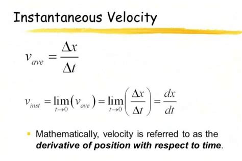 Definition, Average & Motion of Instantaneous Velocity Formula - GudStory