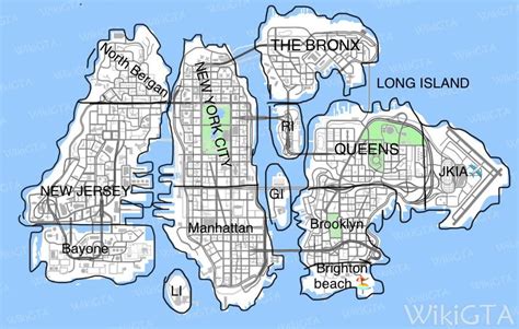 Grand Theft Auto 4 map but it’s based off of real life locations : r/GTA