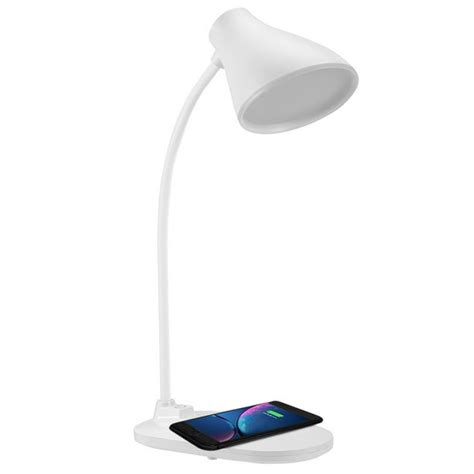 Desk Lamp,Led Desk Lamp with USB Charging Port,Wireless Charger, Desk ...