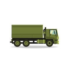 Army truck silhouette Royalty Free Vector Image