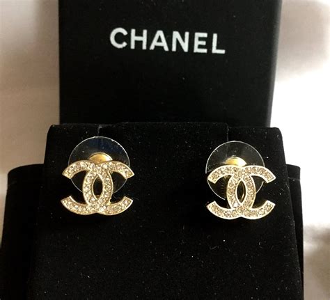 coco chanel logo earrings - Tamala Davenport