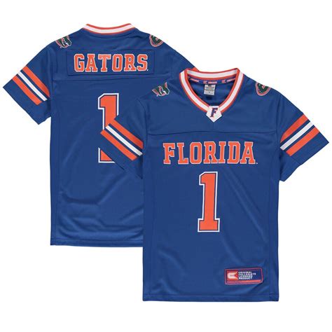 Colosseum Florida Gators Youth Royal Hail Mary II Football Jersey