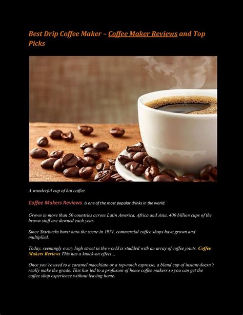 Coffee Makers Reviews - elizabethhines3 - Page 1 - 3 | Flip PDF Online ...