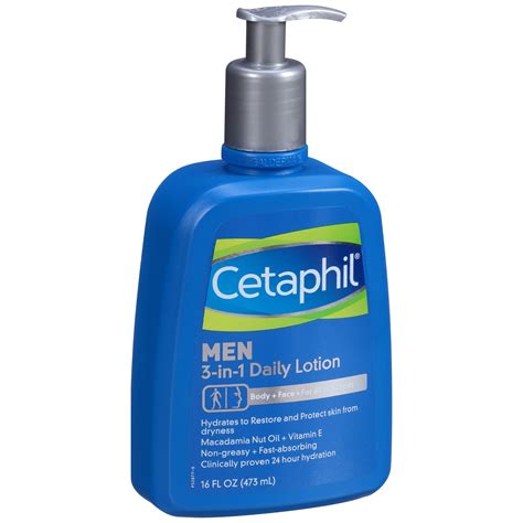 Cetaphil Men 3-in-1 Daily Lotion, 16 Oz - Walmart.com - Walmart.com