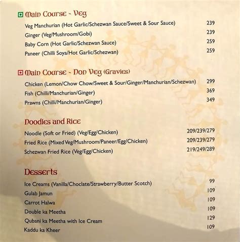 Telangana Spice Kitchen Menu and Price List for Jubilee Hills ...