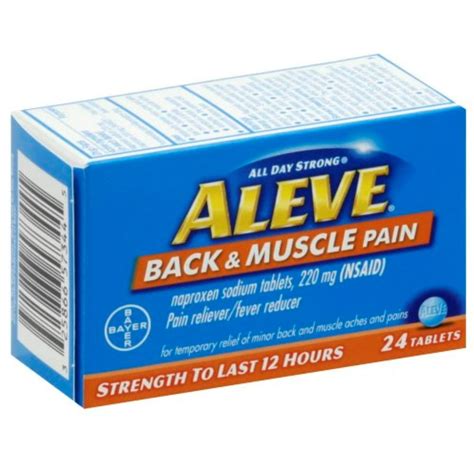 Aleve Back & Muscle Pain 12 Hour Tablets 24 ea (Pack of 2) - Walmart ...