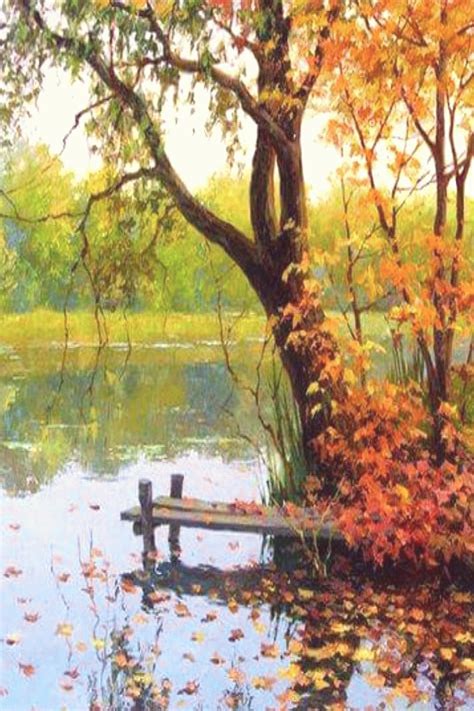 41 Ideas autumn tree watercolor landscape paintings | Watercolor ...