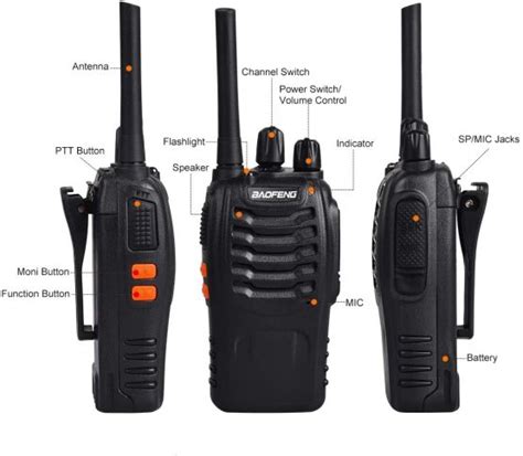 2PCS Walkie Talkie Rechargeable – Two Way Radio Walkie Talkies Long ...