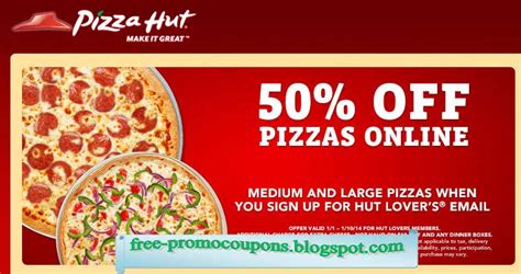 Printable Coupons 2023: Pizza Hut Coupons