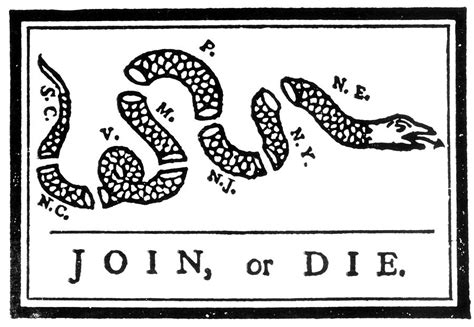 Join Or Die Cartoon, 1754 Photograph by Granger