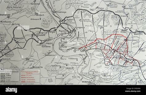 Map battle lines wwi hi-res stock photography and images - Alamy