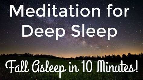 Guided Meditation for Deep Sleep - Relax the Mind in 10 Minutes