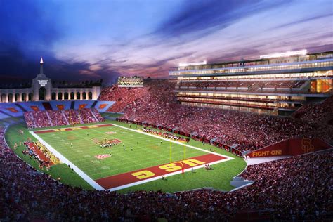 Usc Football Stadium, United Airlines Field At Los Angeles Memorial ...