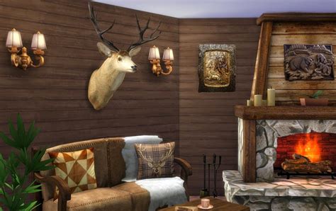 Corporation "SimsStroy": The Sims 4. Wall decor deer head.