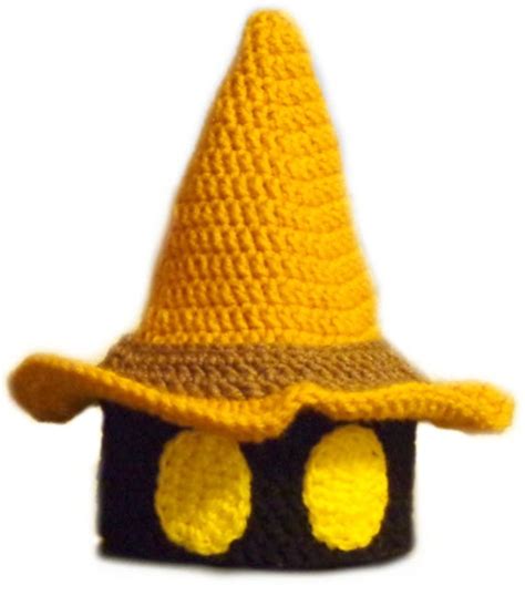 Custom Crochet Black Mage Hat by Ba11sOfYarn on Etsy