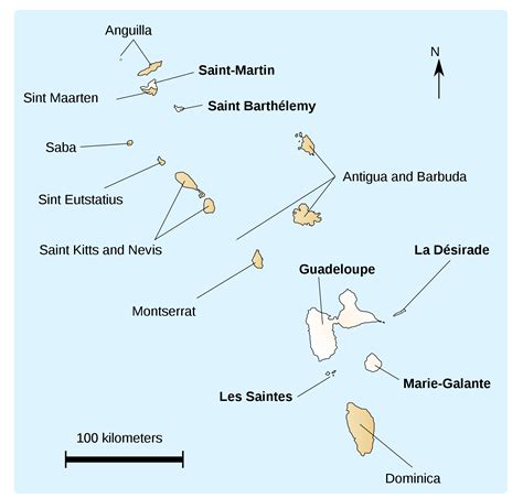 Guadeloupe Island Map • Mapsof.net