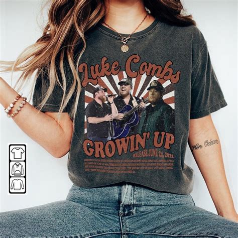 Luke Combs Merch Music Shirt Growin' up Album Tour - Etsy