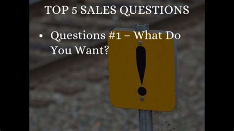 The Top 5 Sales Questions