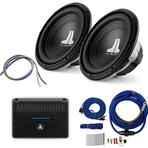 JL Audio Dual 12W0v3 with RD500/1 500 Watt Subwoofer Kit: 12W0v3x2-RD5001