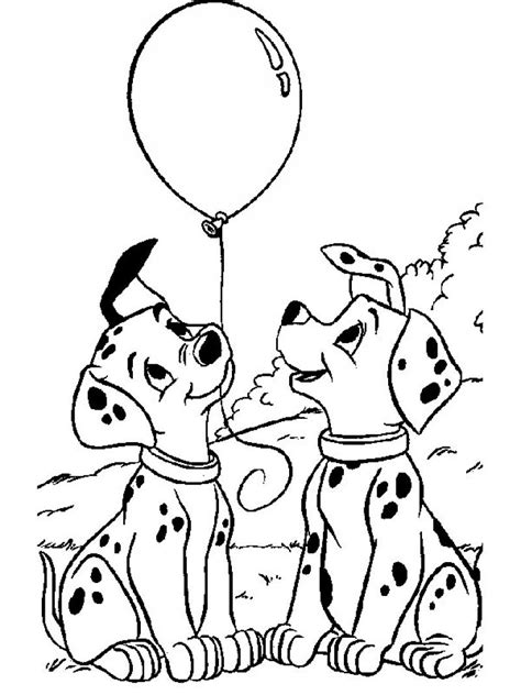 Colouring-101-dalmatians-disney-1 - 101 Dalmatians Kids Coloring Pages