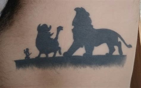 Lion King Silhouette Tattoo