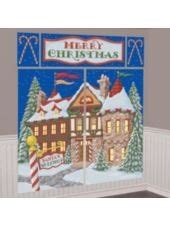 Santa's Workshop Scene Setter Decorating Kit 5pc -Christmas Scene ...