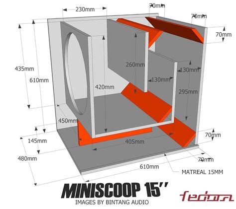 Miniscoop Speaker Plans 15 Inch - Full Bass | Progetti, Casse, Diffusore