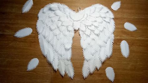 BUDGET-FRIENDLY AND EASY ANGEL WINGS / DIY ANGEL WINGS MADE OF PAPER ...