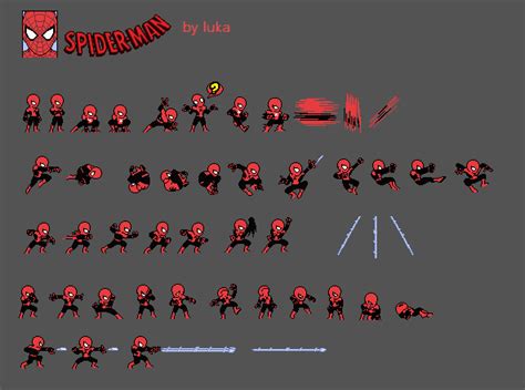 Spider-man LSW Sprite Sheet (FAR FROM HOME) by xXSteveGamesXx on DeviantArt