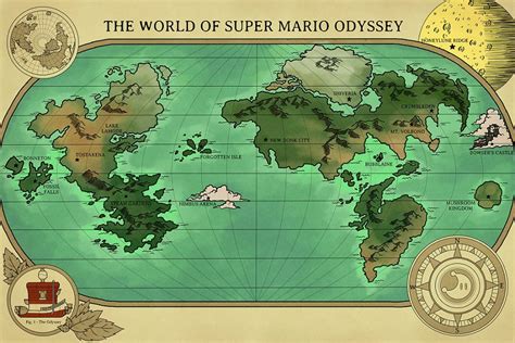 A Map of Super Mario Odyssey's World