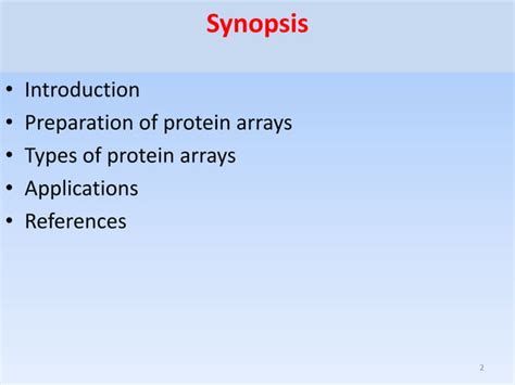 Protein array, types and application