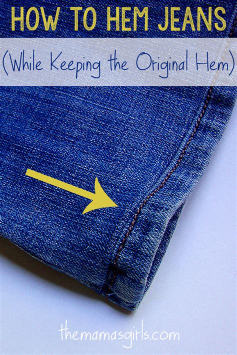 How to Hem Jeans (While Keeping the Original Hem) - New Craft Works