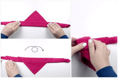 How to Make a Beautiful Origami Napkin Rose