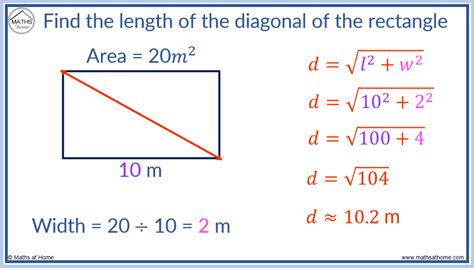 How to Find the Diagonal of a Rectangle – mathsathome.com